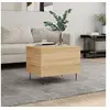 Image de Table Basse, Table d'Appoint avec Dessus Relevable, Bout de Canapé avec Pieds, Meuble de Rangement Salon, Moderne, Chêne Sonoma Bois d'Ingénierie