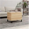 Image de Table basse Chêne sonoma 60x44,5x45 cm Bois d ingénierie