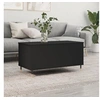 Image de Table basse Noir 90x44,5x45 cm Bois d'ingénierie 830965