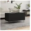 Image de Table basse Noir 90x44,5x45 cm Bois d'ingénierie830973