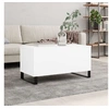 Image de Table basse Blanc 90x44,5x45 cm Bois d ingénierie