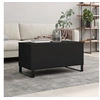 Image de Table basse Noir 90x44,5x45 cm Bois d ingénierie