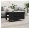 Image de Table basse noir 102x44,5x50 cm bois d ingénierie