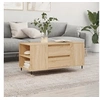 Image de Table basse chêne sonoma 102x44,5x50 cm bois d'ingénierie 830991