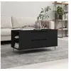 Image de Table basse noir 102x44,5x50 cm bois d'ingénierie 830997