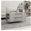 Image de Salontafel 102x44,5x50 cm bewerkt hout grijs sonoma eikenkleur831002