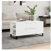 Image de Table basse blanc 102x44,5x50 cm bois d'ingénierie 831004