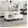 Image de Table basse Blanc 90x49x45 cm Bois d'ingénierie 831028