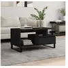 Image de Table basse Noir 90x49x45 cm Bois d ingénierie