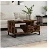 Image de Table basse Chêne fumé 90x49x45 cm Bois d'ingénierie 831033