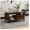 Image de Table basse Chêne marron 90x49x45 cm Bois d'ingénierie 831035