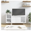 Image de Meuble TV Blanc 100x35x55 cm Bois d'ingénierie 831308
