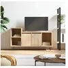 Image de Tv-meubel 100x35x55 cm bewerkt hout sonoma eikenkleurig831319
