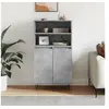 Image de Buffet haut Gris béton 60x36x110 cm Bois d'ingénierie 831488