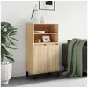 Image de Buffet haut Chêne sonoma 60x36x110 cm Bois d ingénierie