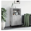 Image de Buffet haut Gris béton 60x36x110 cm Bois d'ingénierie831496