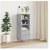 Image de Buffet haut Gris béton 40x36x110 cm Bois d'ingénierie831504