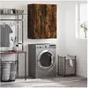 Image de Armoire murale chêne fumé 69,5x34x90 cm bois d'ingénierie 834983