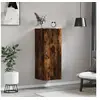 Image de Armoire murale chêne fumé 34,5x34x90 cm bois d'ingénierie 834999
