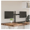 Image de Monitorstandaard dubbel VESA 75/100 mm staal zwart358002