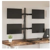 Image de Support de moniteur noir acier VESA 75 100 mm