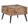 Image de Table basse gris 55x55x40 cm teck de récupération massif 358521