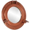 Image de Miroir en forme de hublot mural Ø30 cm aluminium et verre