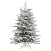 Image de Sapin de Noël artificiel à charnières avec neige floquée 120 cm