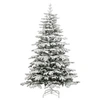 Image de Sapin de Noël artificiel à charnières avec neige floquée 180 cm