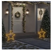 Image de Décoration Lumineuse Etoile de Noël avec Piquets 80 LED, Lumière d'Etoile de Noël, Ornement de Noël Fête Maison Jardin, Moderne, 60 cm
