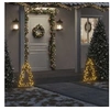Image de Décoration lumineuse arbre de Noël avec piquets 80 LED 60 cm 357728