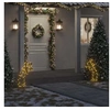 Image de Décoration lumineuse météore de Noël avec piquets 80 LED 62 cm
