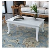 Image de Table basse blanc brillant 100x50x42 cm bois d'ingénierie 358560