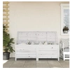 Image de Bois massif blanc salon de jardin