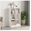 Image de Bibliothèque blanc 70x33x110 cm bois massif de pin