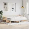 Image de Lit de jour et lit gigogne sans matelas 90x200 cm bois massif
