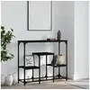 Image de Table console noir 89,5x28x76 cm bois d ingénierie