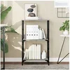 Image de Bibliothèque, Etagère à Livres avec 2 Compartiments, Meuble de Rangement Bureau Intérieur, Industriel, Sonoma Gris Bois d'Ingénierie 835267