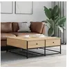 Image de Table basse chêne sonoma 100x99x40 cm bois d'ingénierie 835295