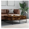 Image de Table basse chêne fumé 100x99x40 cm bois d'ingénierie 835296