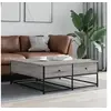 Image de Table basse sonoma gris 100x99x40 cm bois d'ingénierie 835297
