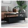 Image de Table basse noir 100x51x45 cm bois d'ingénierie 835299
