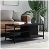 Image de Table basse Noir 100x50x45 cm Bois d'ingénierie 835304