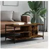 Image de Salontafel 100x50x45 cm bewerkt hout gerookt eikenkleurig835306