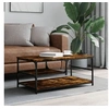 Image de Table basse chêne fumé 90x49x40 cm bois d ingénierie