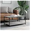 Image de Table Basse, Table d'Appoint, Bout de Canapé, Meuble de Rangement Salon Salle de Séjour Intérieur, Moderne, Sonoma Gris Bois d'Ingénierie