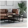 Image de Table basse noir 102x60x45 cm bois d'ingénierie 835314