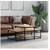 Image de Table basse chêne sonoma 102x60x45 cm bois d'ingénierie 835315