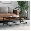 Image de Table basse Chêne marron 100x50x35 cm Bois d'ingénierie 835333