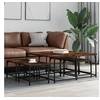 Image de Tables basses gigognes 5 pcs chêne fumé bois d'ingénierie 835336